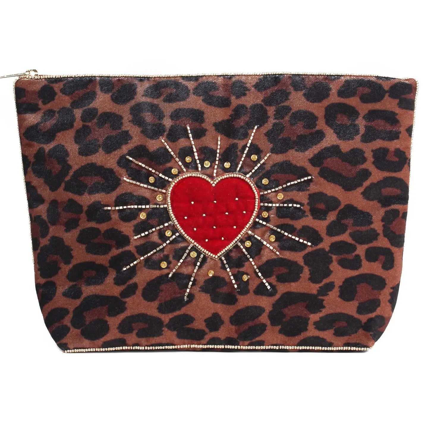 Leopard Heart Bag