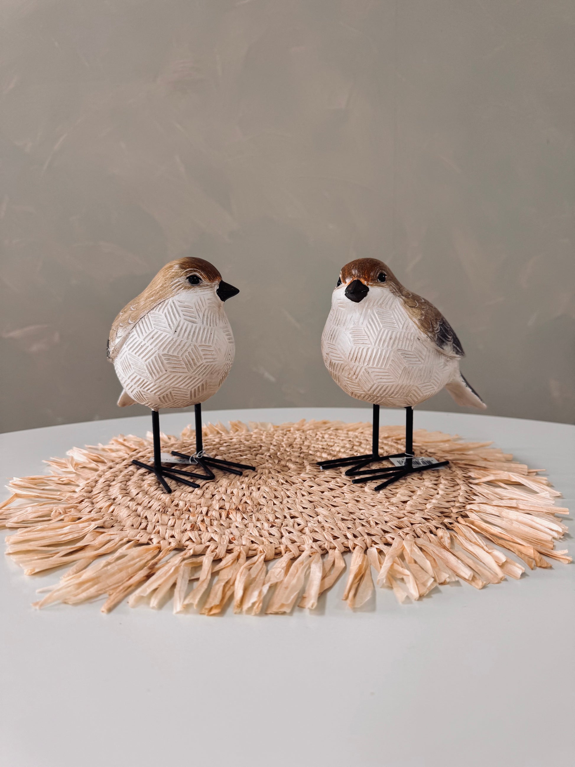 Neutral Bird Decor Set