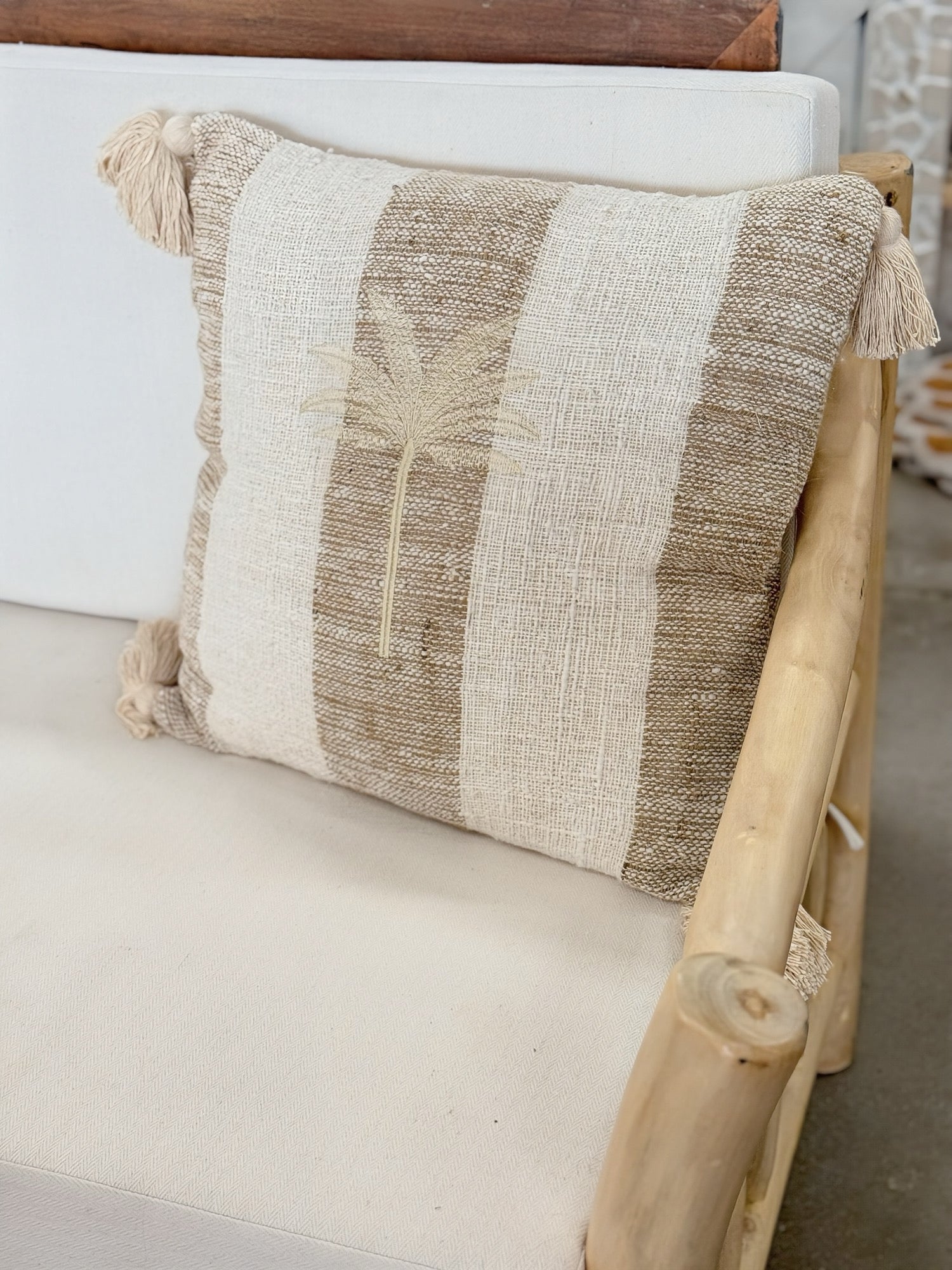 XL Boho Palm Cushion