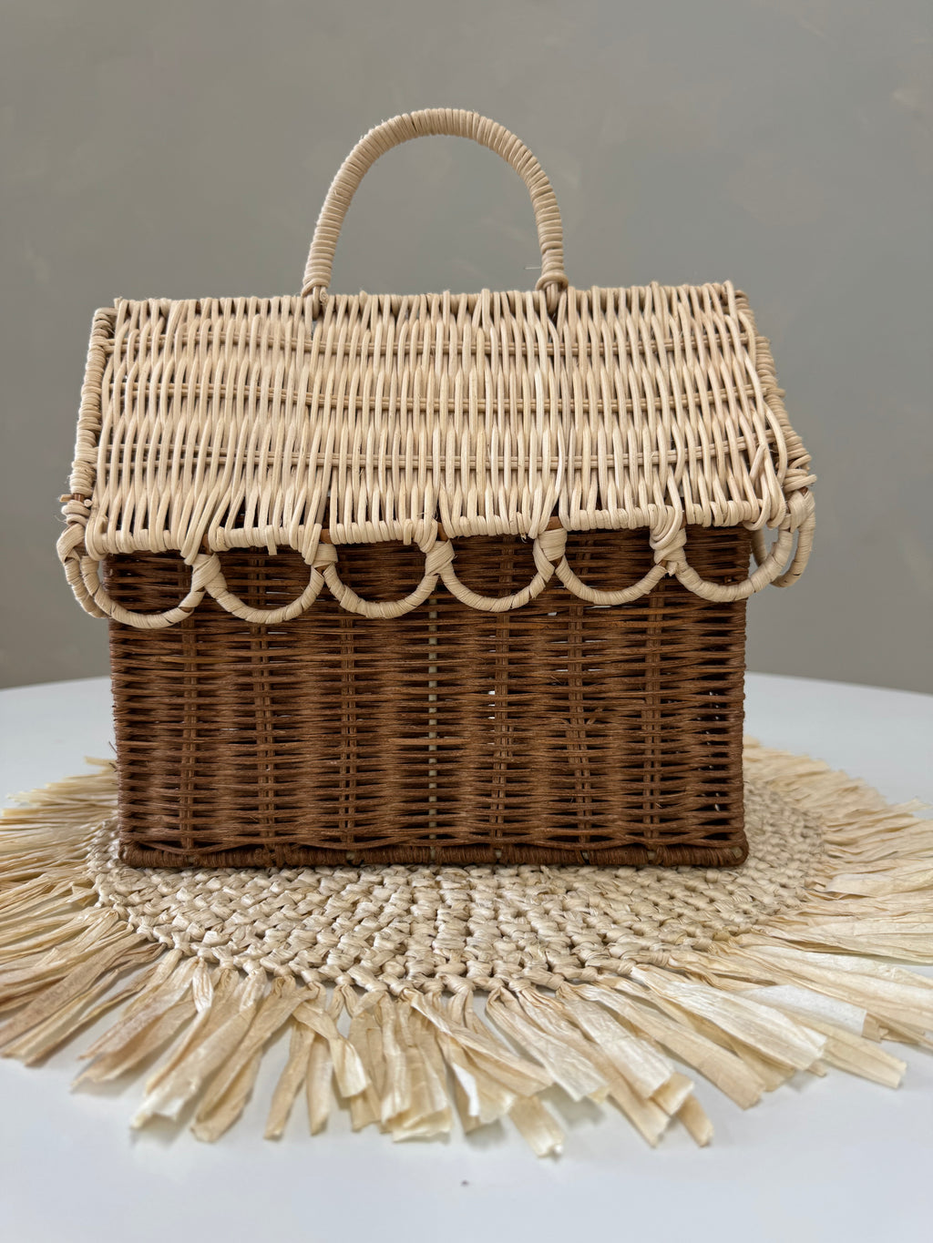 Woven House Basket