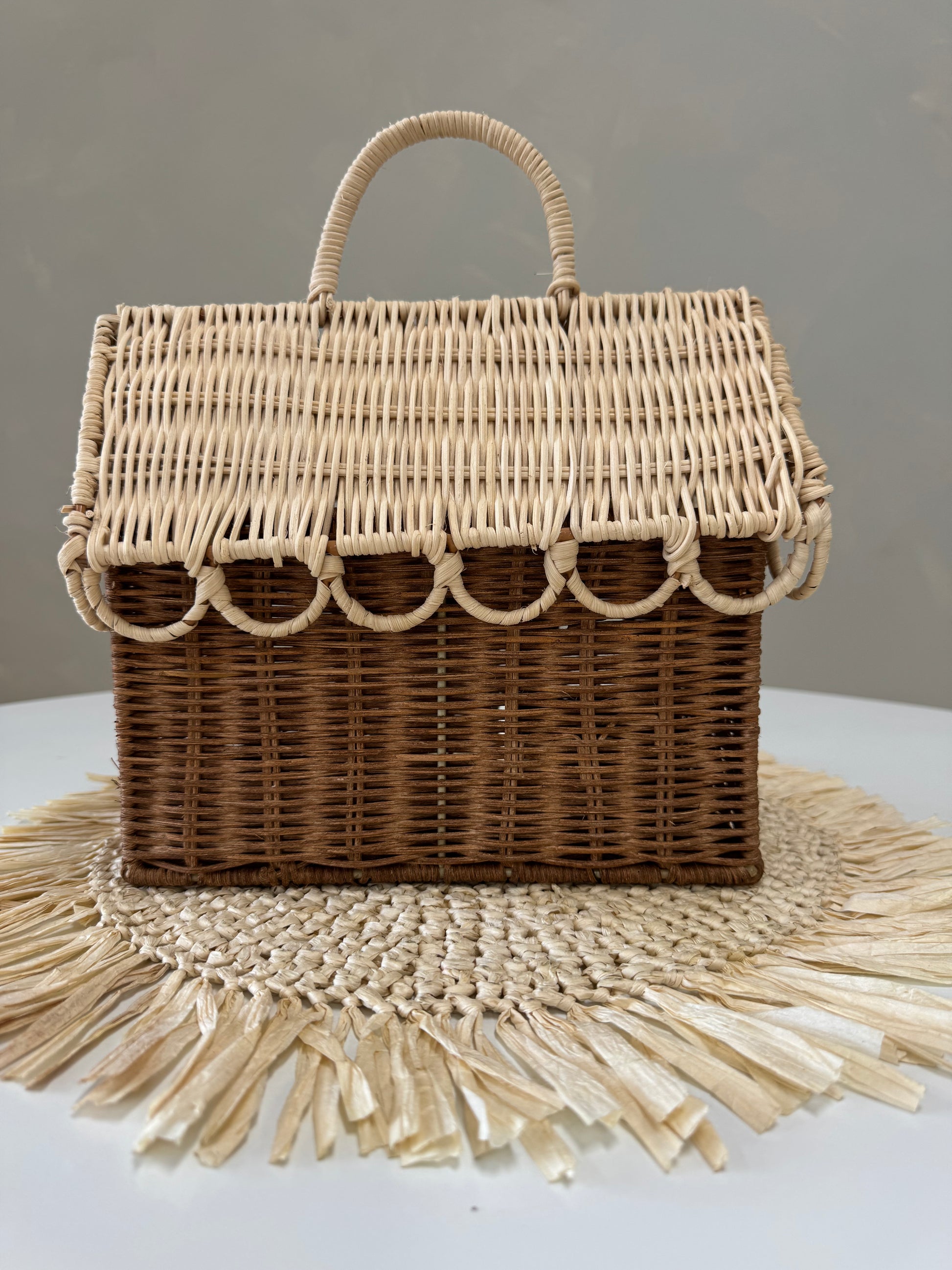 Woven House Basket