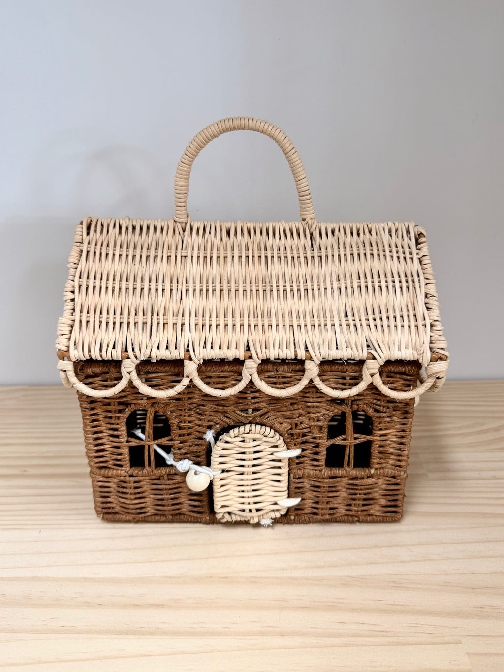 Woven House Basket