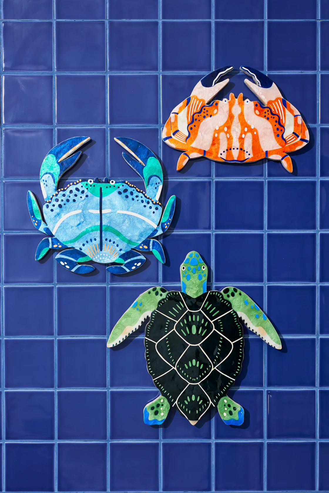 Beach Club Orange Crab Wall Art