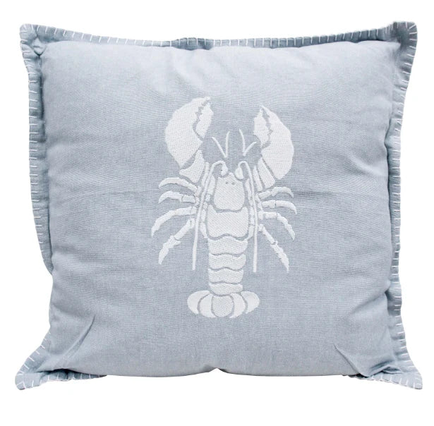 Blue lobster cushion