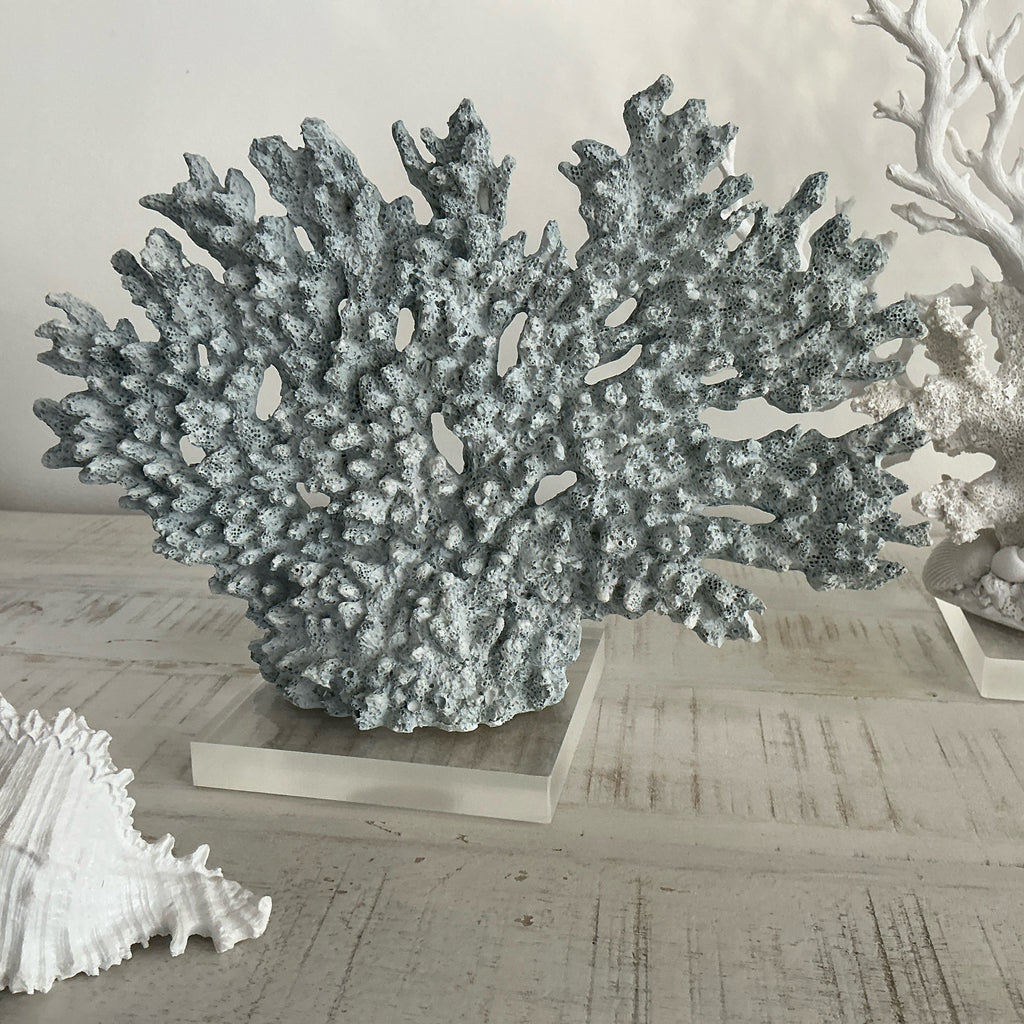 Blue Coral Sculpture